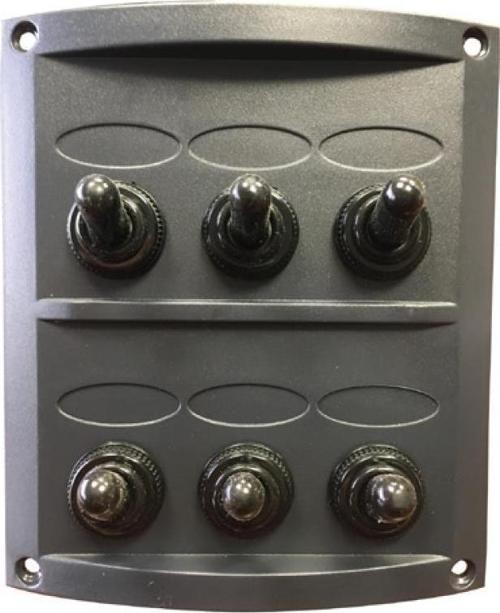 6'Lı   Swıtch Panel Işıklı 95X105
