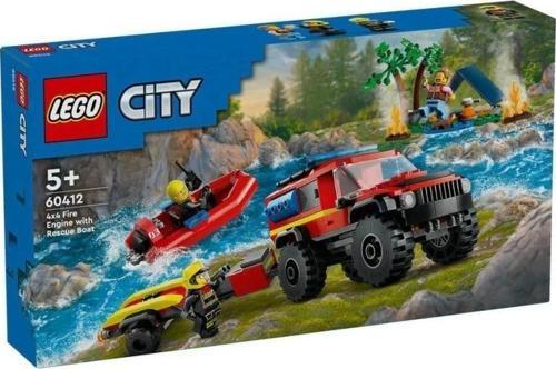 Nessi World 60412 LEGO® City 4x4 Kurtarma Botlu İtfaiye Kamyonu 301 parça +5 yaş