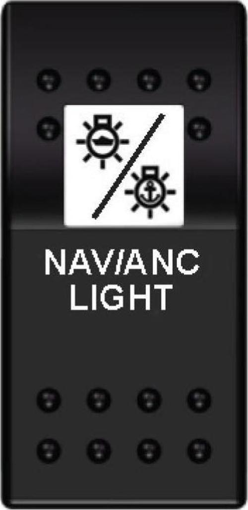 Swıtch On-On-Off Navigasyon+Demir Lambası 12/24 V
