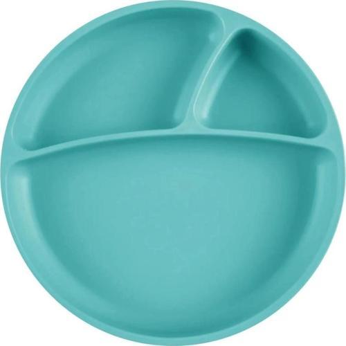 Nessiworld  Porsiyon Vakum Tabanlı Silikon Tabak Aqua Green