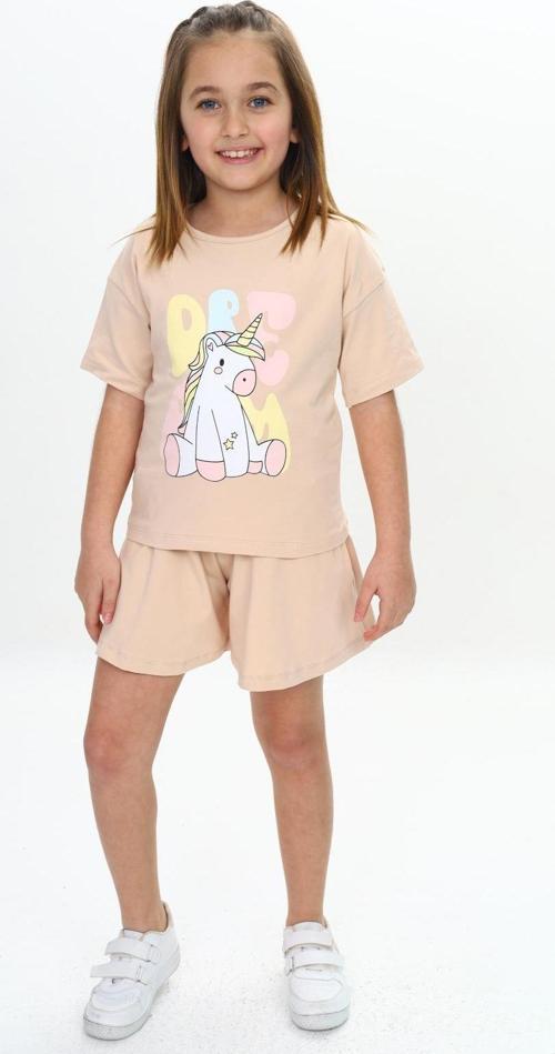 Toontoy Kız Çocuk Ponny Baskılı Şortlu Takım