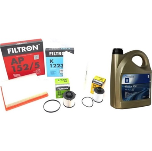Opel İnsignia Filtron 2.0 Dizel Motor Bakım Seti GM 5W30 5 LT Yağlı
