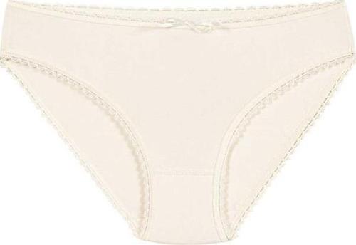 12 Adet Yıldız Bayan Modal Dantelli Bikini Külot Ekru 3902