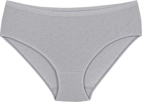 6 Adet Yıldız Bayan Ribana Kalpli Bato Külot Gri 3589