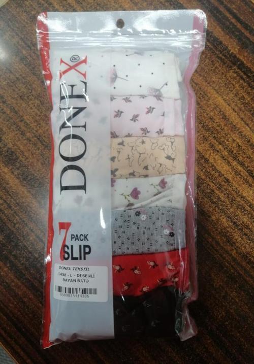 7 Adet Donex Bayan Desenli Bato Slip Külot 1438