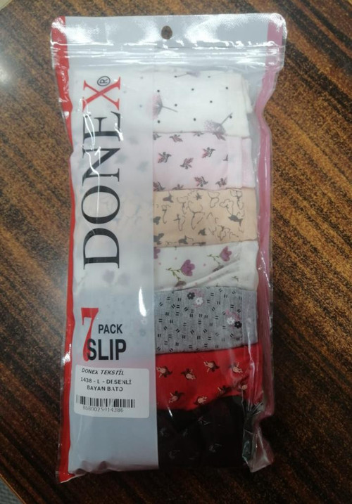 7 Adet Donex Bayan Desenli Bato Slip Külot 1438