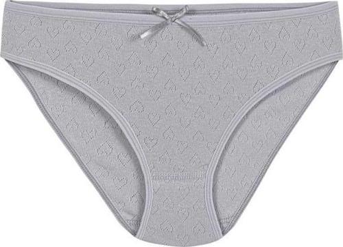 6 Adet Yıldız Bayan Ribana Kalpli Bikini Külot Gri 3574