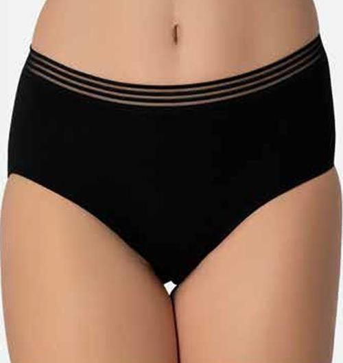 Bayan Modal İnce Tül Çizgili Lastik Bato Bikini Külot 4276