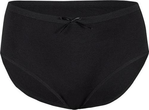 12 Adet Yıldız Bayan Modal Ribana Yüksek Bel Külot Siyah 3806