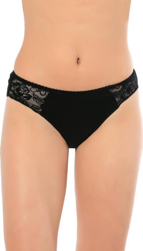 5 Adet Lüx Drm Bayan Bambu Dantelli Bikini Külot Slip 3120