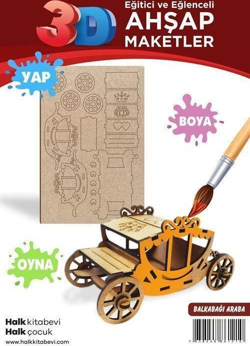 Balkabağı Araba Ahşap Maket