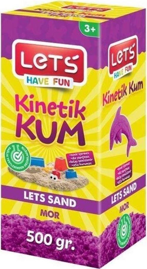 Kinetik Kum 500 gr. Mor Karton Kutu
