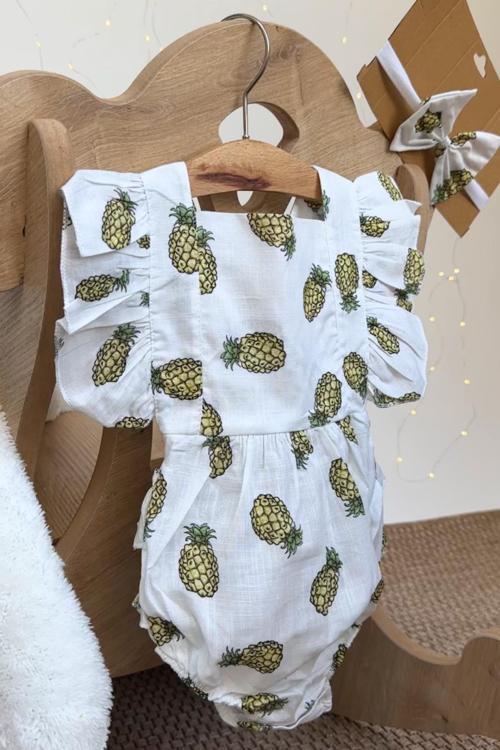 Ananas Desenli Salopet