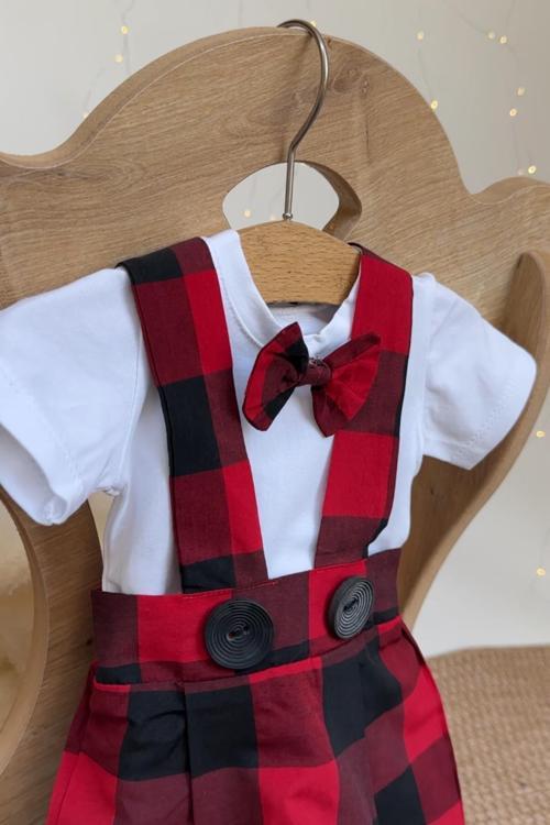 Erkek Bebek Alice Salopet Body Takım