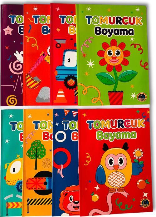 Tomurcuk Boyama Kitabı 8 Kitap 48 Sayfa