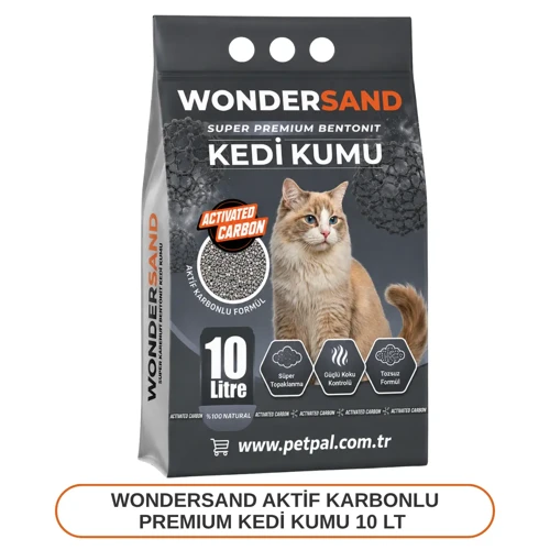 AKTİF KARBON SÜPER PREMİUM KEDİ KUMU 10 LT