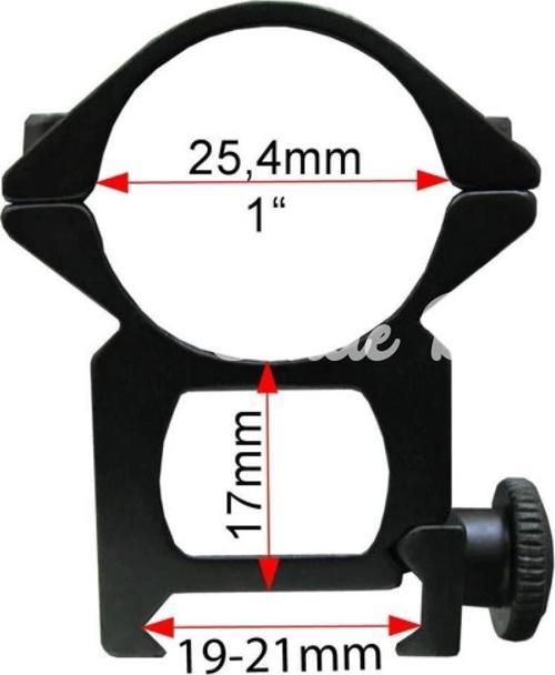 Çift Vidalı 22 Mm  Dürbün Montaj Ayağı