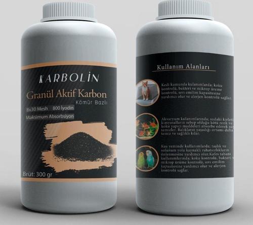 Granül Aktif Karbon (Birinci Sınıf Kömür Bazlı) - 300Gr