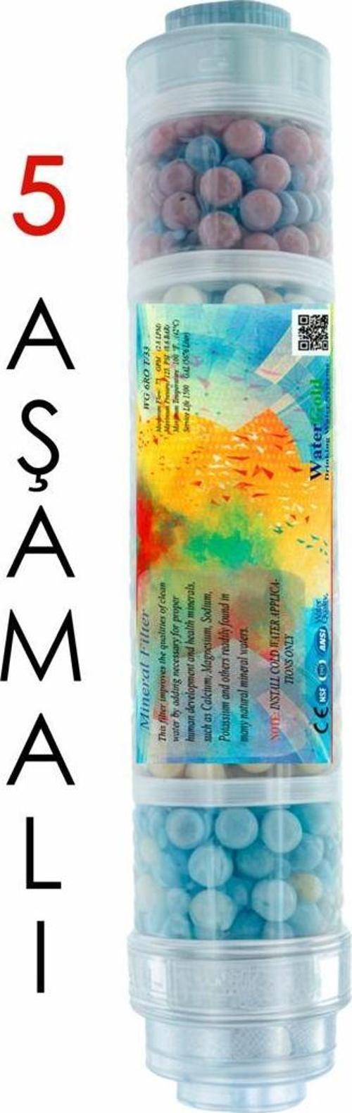 5 Asamali Su Arıtma Yüksek Mineral Filtresi