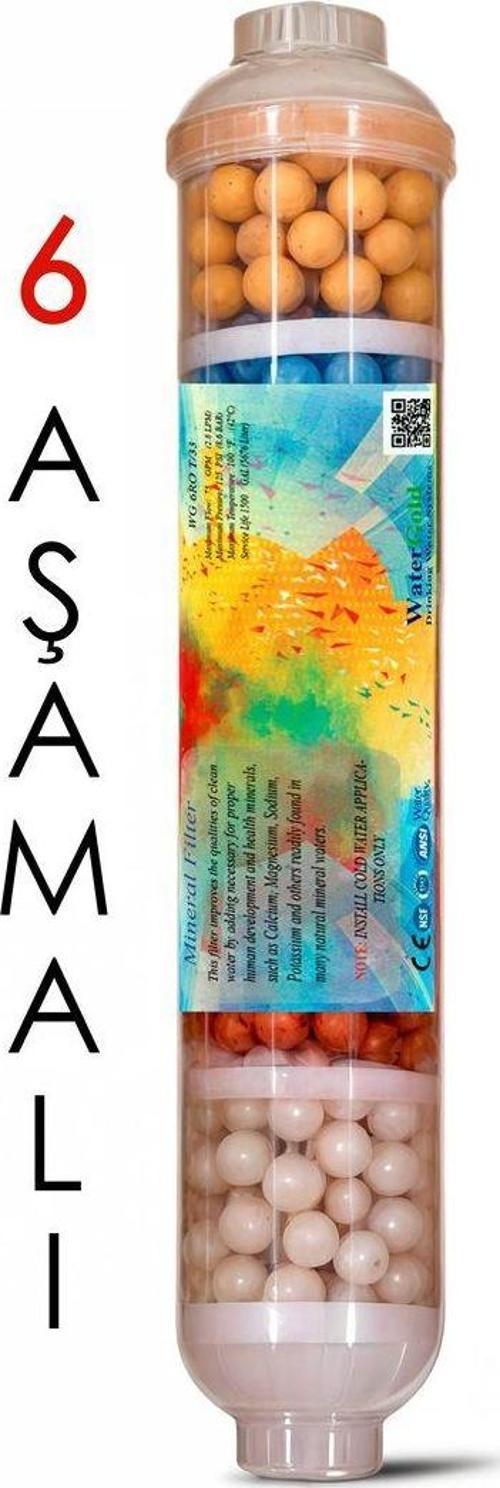 6 Asamali Su Arıtma Yüksek Mineral Filtresi