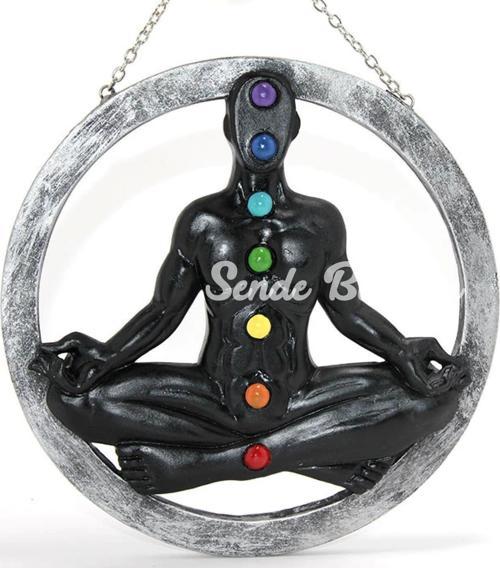 Polyester Duvara Asmalı 7 Chakra Pano Alk2347