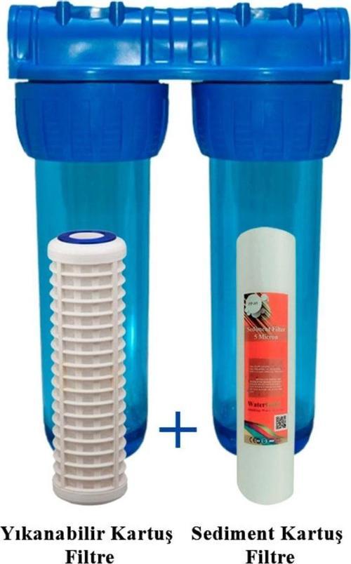 Sayaç Filtresi Yıkanabilir Ve Pislik Tutucu Kartuşlu 10" Inç