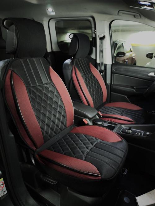 
Volvo 240 Lüx Oto Koltuk Minderi Ön Arka 5'li Set ELEGANCE Serisi SİYAH KIRMIZI