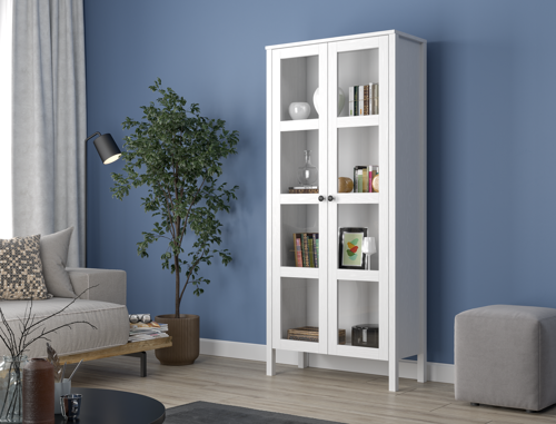  ALMİLA Helen GH-FRN-20032 VİTRİN GÜMÜŞLÜK BÜFE KİTAPLIK 80CM