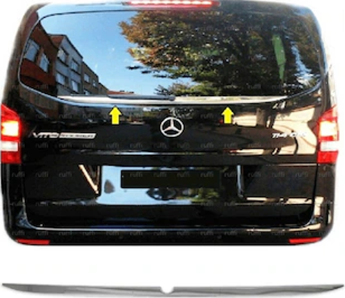 Mercedes Vito Uyumlu Arka Cam Çıtası 2014 Sonrası Paslanmaz Çelik Parça