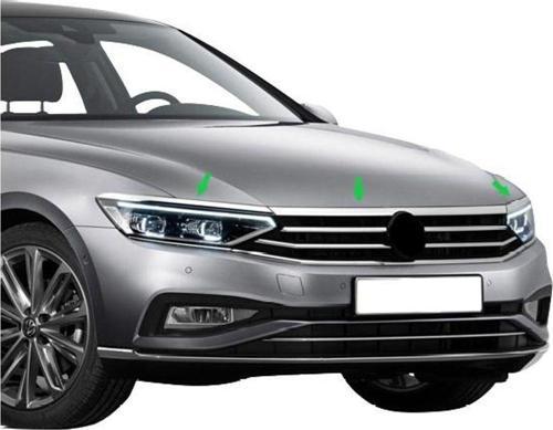 Volkswagen Passat Uyumlu B8,5 Sis Farı Çerçevesi -2019 Paslanmaz Çelik Parça