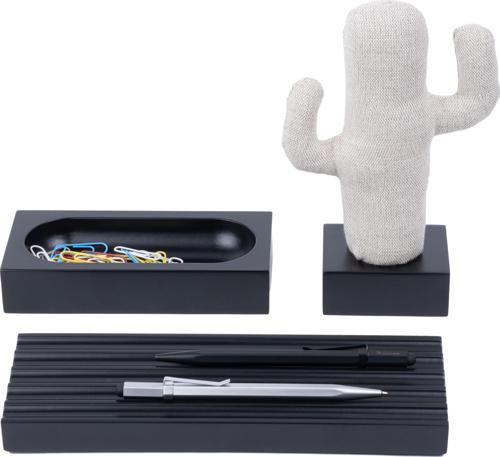 Siyah Woody Bej Cactus Üçlü Set