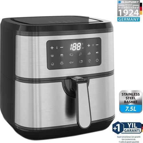 D9750 Taste Master Çelik Hazneli Dokunmatik 7,5 Litre Air Fryer Fritöz 1800W İnox
