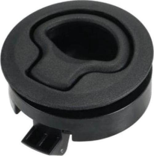 Gömme Kulp Yaylı Siyah .Çap:60 Mm