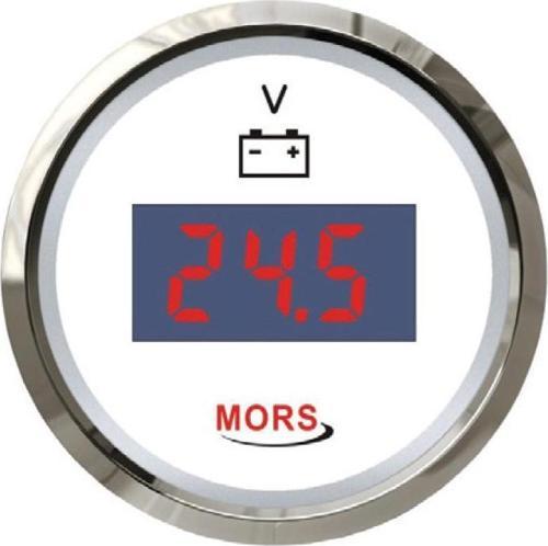Dijital Voltmetre 12-24 Volt Beyaz