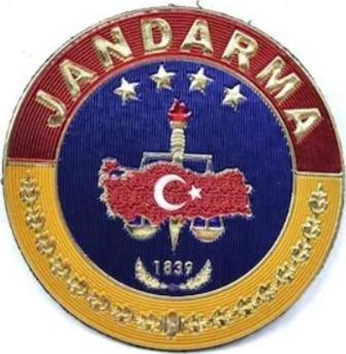 Jandarma Asayiş Plastik Yuvarlak Arma - Patch - Peç