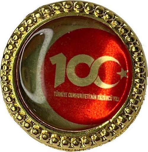 Metal Cumhuriyetin 100. Yılı Rozeti