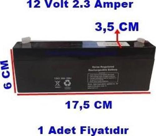 12V 2,3Ah 12 Volt 2,3 Amper Kuru Bakımsız Akü Oyuncak Aküsü