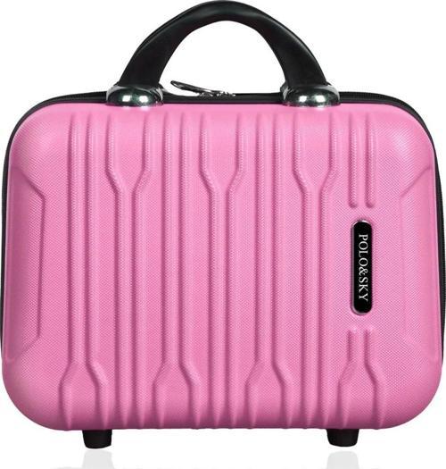 Mars Model Pembe Renk Abs Makyaj Çantası El Valizi