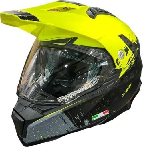 Xbyc X60 Full Face Enduro Touring Adventure Kapalı Motosiklet Kaskı M Beden Kum Sarısı