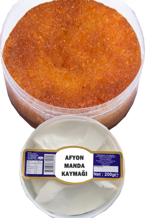 1000 gr Afyonkarahisar Şerbetli Ekmek Kadayıfı Ve 200 gr Afyonkarahisar Manda Kaymağı