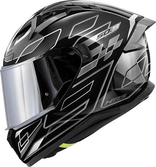 Gıvı 50.9 Assault Kapalı Kask Siyah Tıtanyum Gri