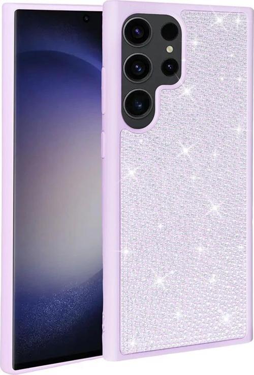 Galaxy S23 Ultra Kılıf Parlak Taşlı Tasarım Zore Ston Kapak