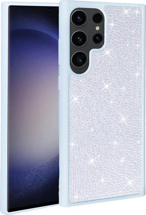 Galaxy S23 Ultra Kılıf Parlak Taşlı Tasarım Zore Ston Kapak