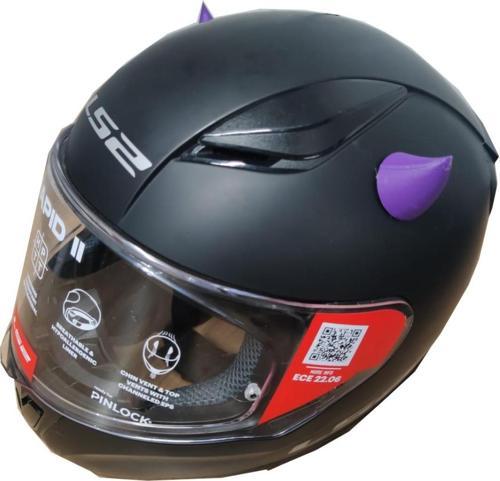 Kask Boynuzu Mor 4cm