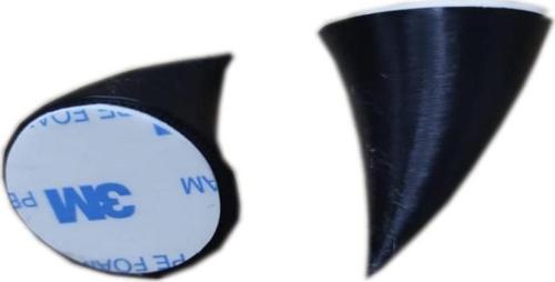Kask Boynuzu Siyah 4cm