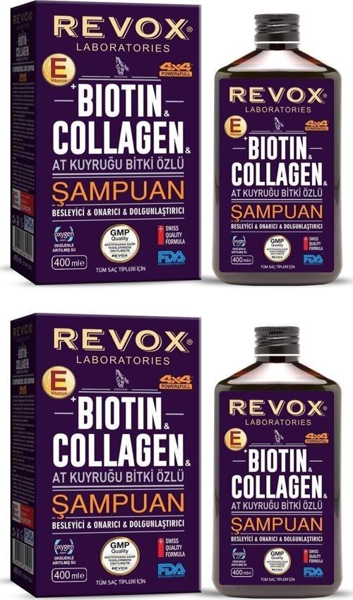 Biotin & Collagen At Kuyruğu Şampuan 400 ml x 2 Adet