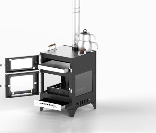 Hot Mood Four Glass Pro Kamp Sobası
