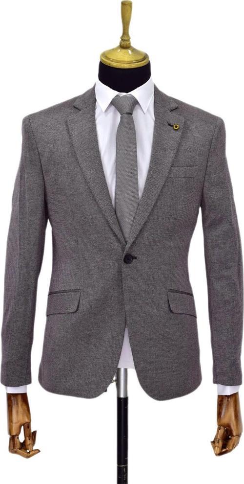 Erkek Bordo Tek Spor Ceket Çift Yırtmaçlı BGL-ST03973