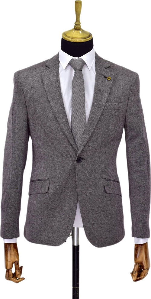 Erkek Bordo Tek Spor Ceket Çift Yırtmaçlı BGL-ST03973