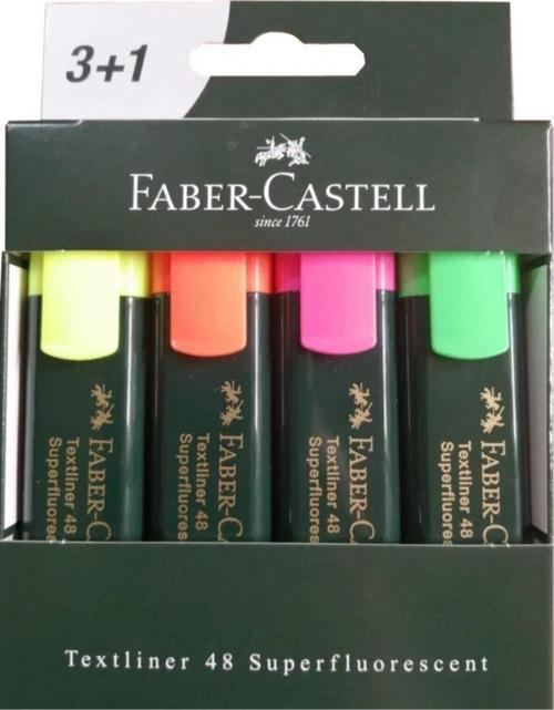 Faber-Castell Siyah Gövde 4 Renk 1548 Fosforlu Kalem